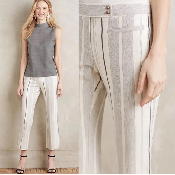 ANTHROPOLOGIE/Cartonnaire Cropped Flare - Picture 1 of 11